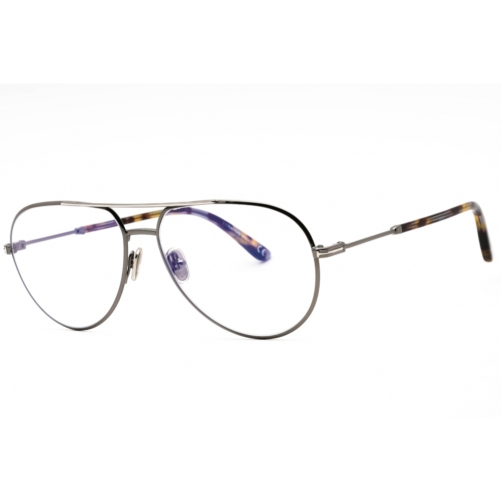 NWT Tom Ford FT5829-B Gunmetal Aviator 57mm Eyeglasses